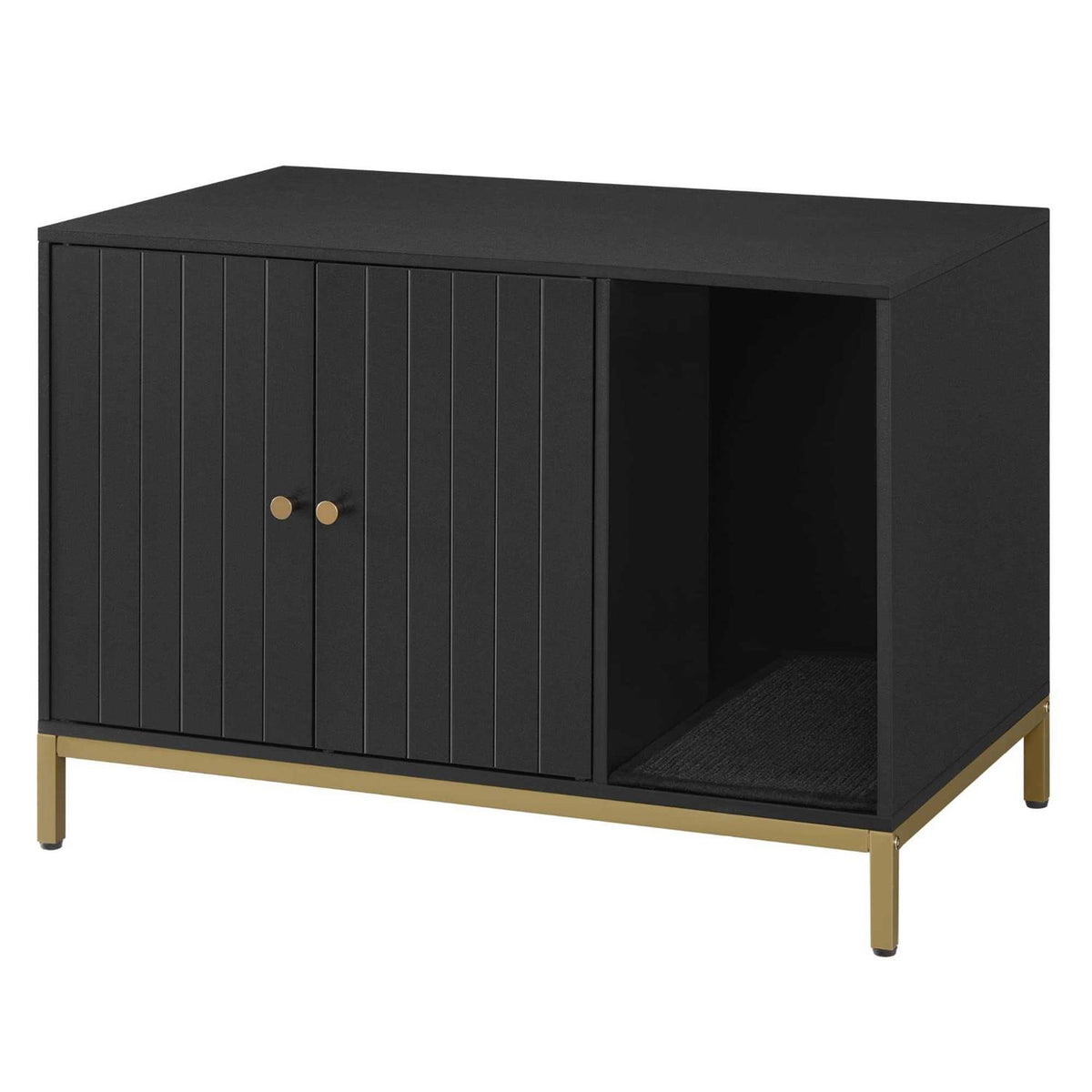 Litter Box Enclosure with Scratching Mat F31618