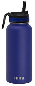 32 oz Stainless Steel Water Bottle with Straw Lid L65423