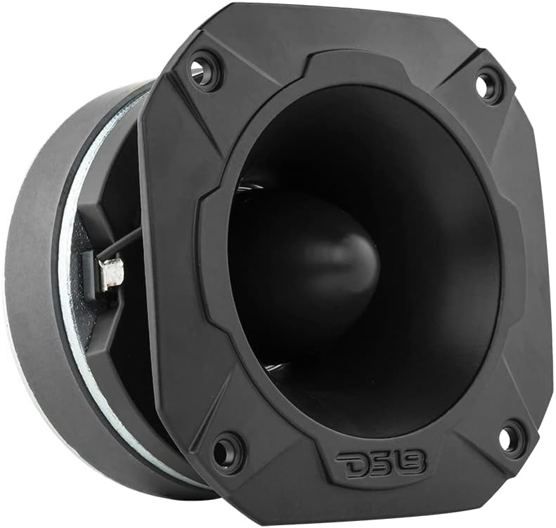 Aluminum Super Bullet Tweeter 1.5" VC 500W Max, 250W RMS, 4 Ohms with Built in Crossover, Pack of 2 Q460