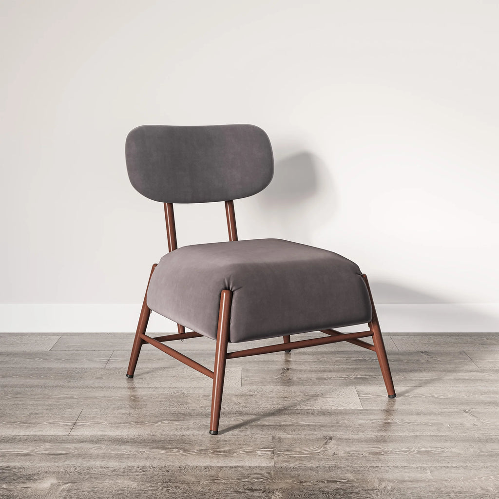 Espresso Velvet Accent Chair L735