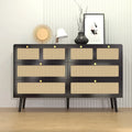 6 Drawer Rattan Wood Dresser P949