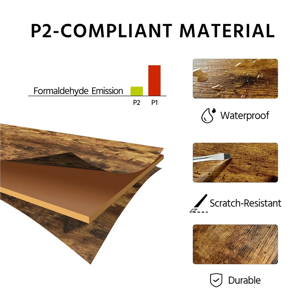 35.5" Kitchen Storage Shelf Baker's Rack with 10 Hooks E6641