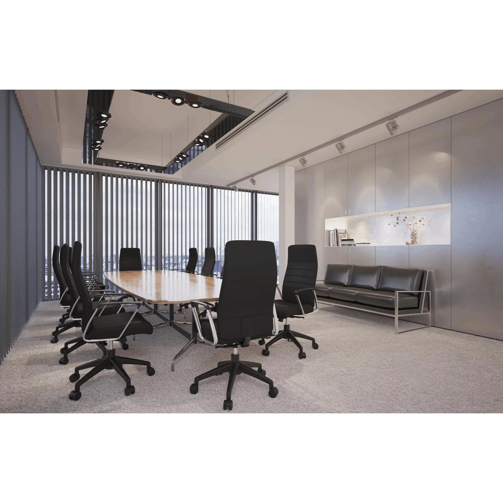 High Back Leather Office Chair Black I9045