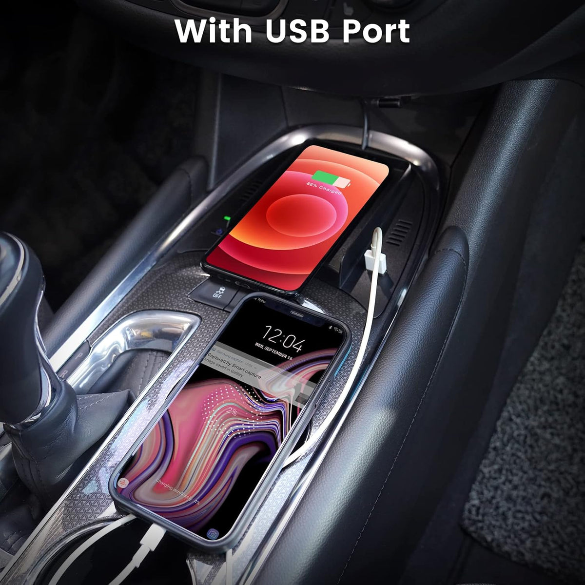 Wireless Charger with USB Port for Chevy Malibu 2016-2022 Pack of 2 R195