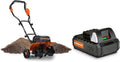 40V 14 Inch Electric Tiller Cultivator with Extra Battery W29801