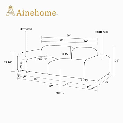 White Microfiber Sectional Sofa U26445