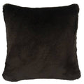 Black Sable Faux Fur Euro Sham E781