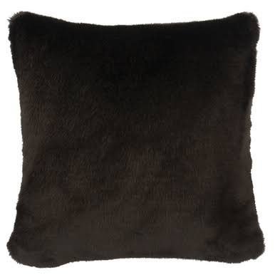 Black Sable Faux Fur Euro Sham E781