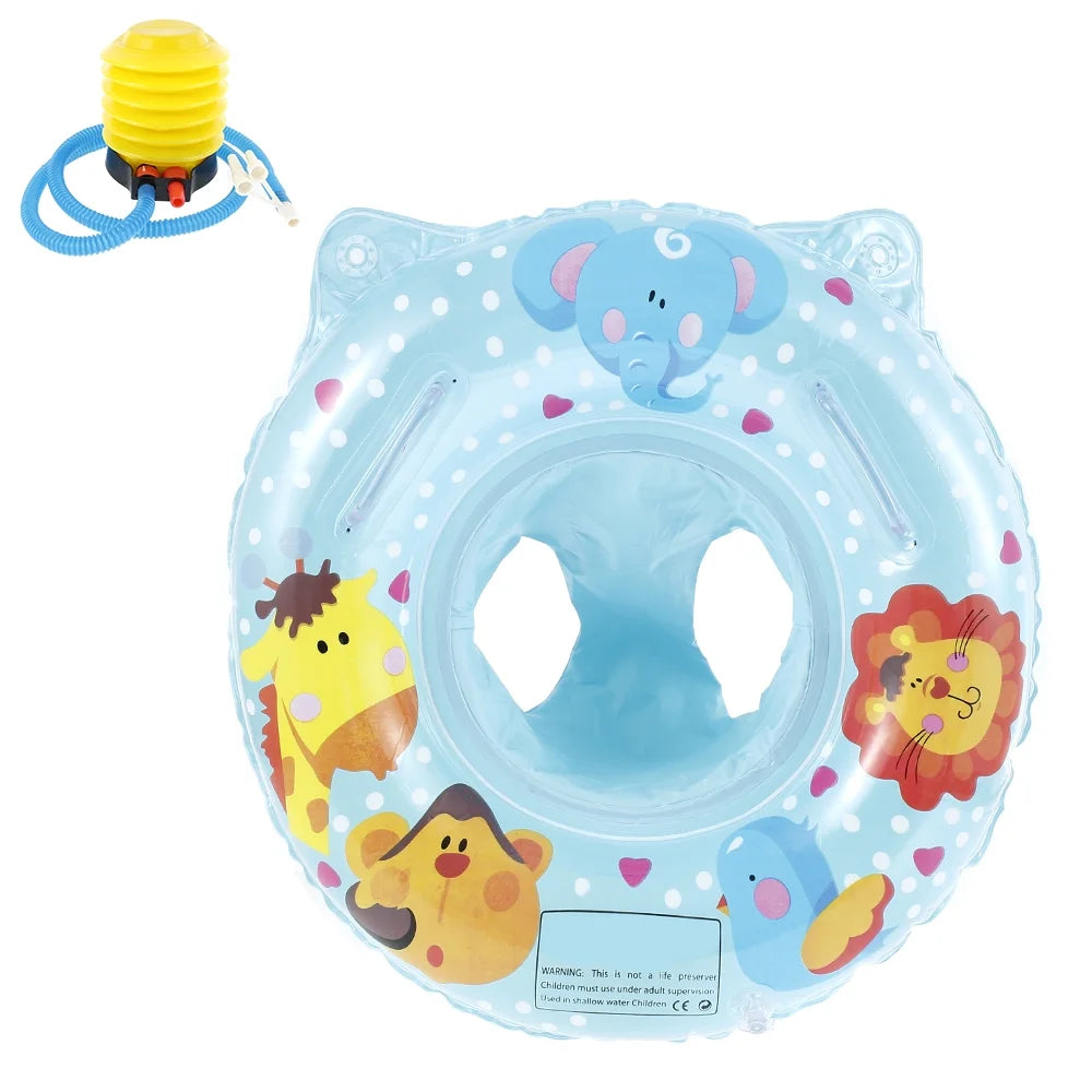Blue Inflatable PVC Baby Swimming Pool Ring J6596