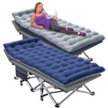 Folding Camping Cot 2 Pack with Mattress & Carry Bag I903