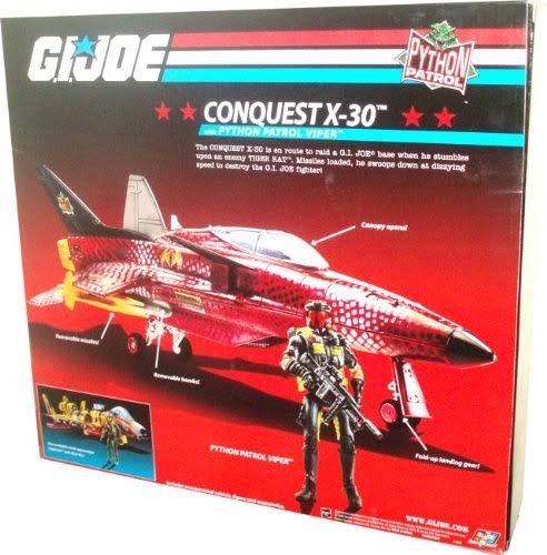 Conquest X-30 Vehicle Set with Openable Canopy, Removable Missiles, Removable Bombs W7265