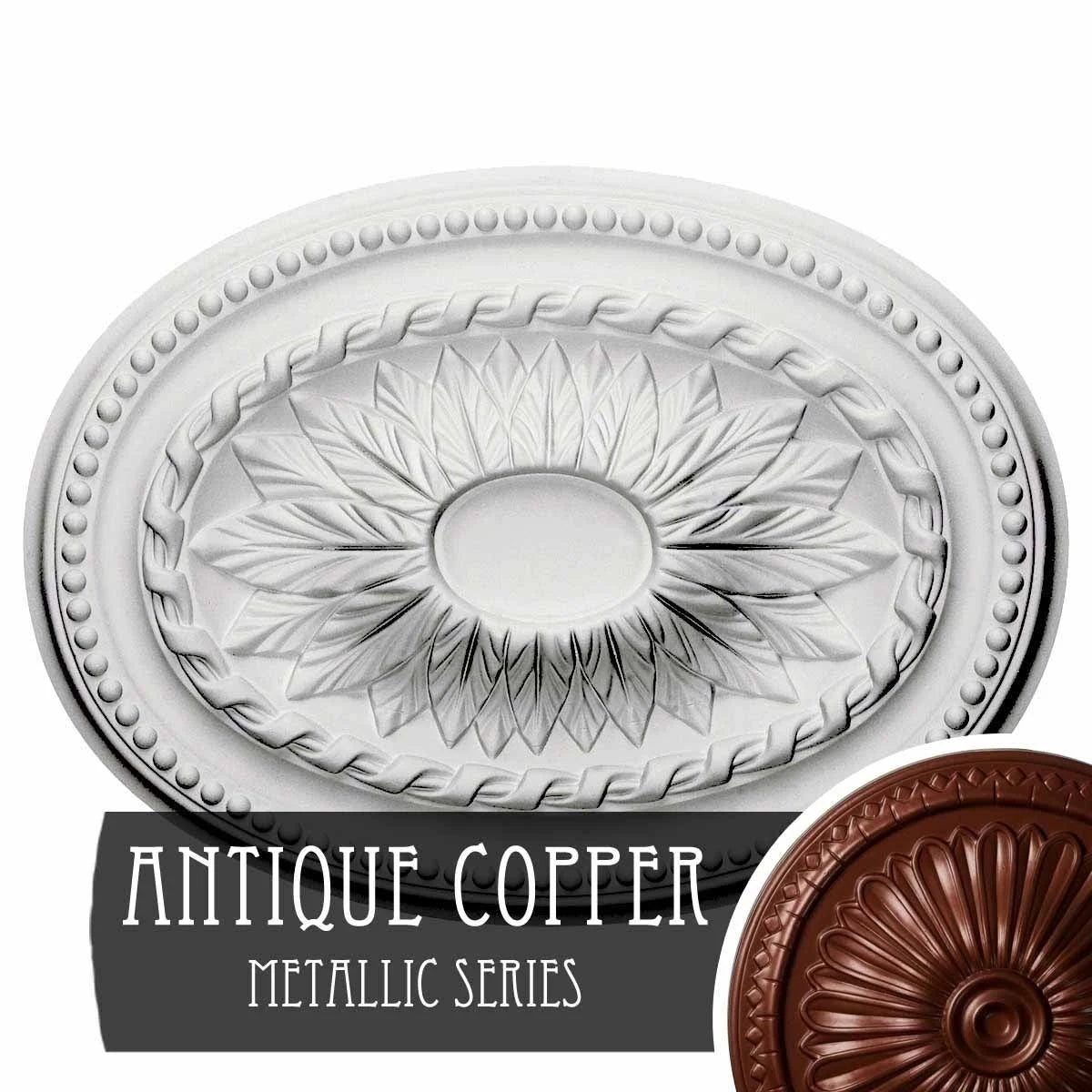 Hand-Painted Americana Ceiling Medallion G244465
