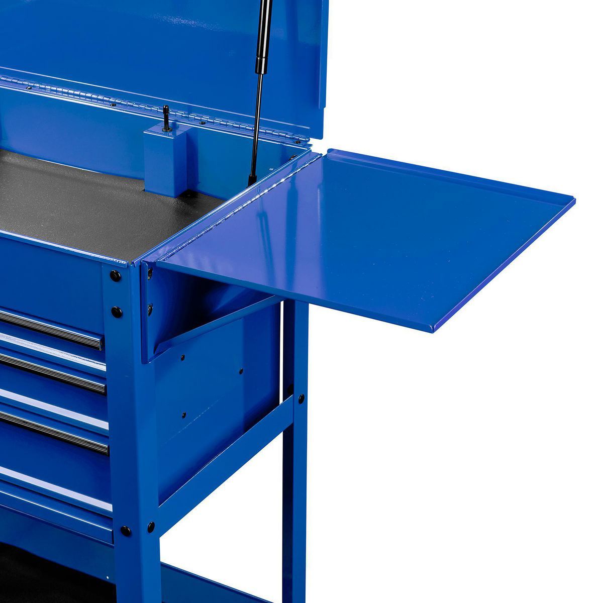 Folding Side Tray for 4-Drawer Tech Cart, Slate Gray Z4343