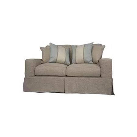 Beige Linen Loveseat Slip Cover Set F631