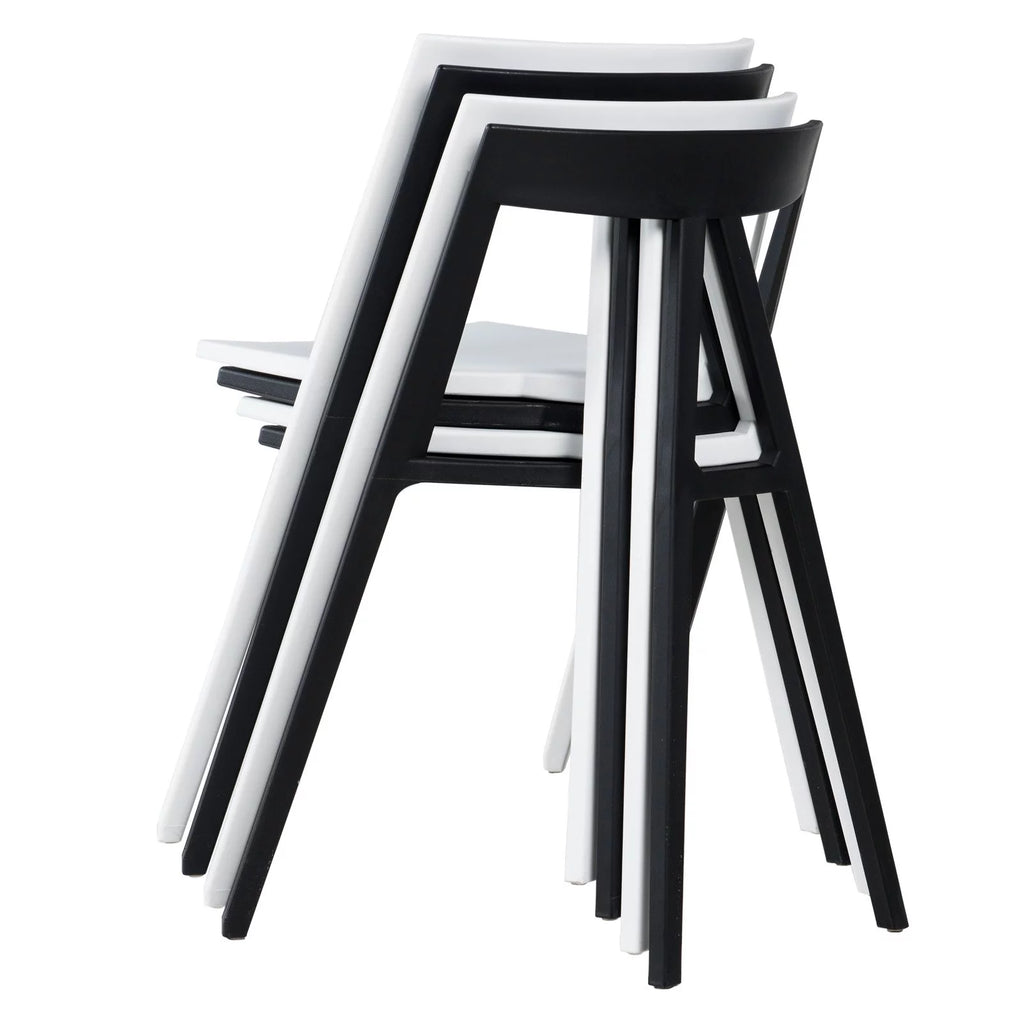 Black Stackable Resin Polypropylene Event Chair N950