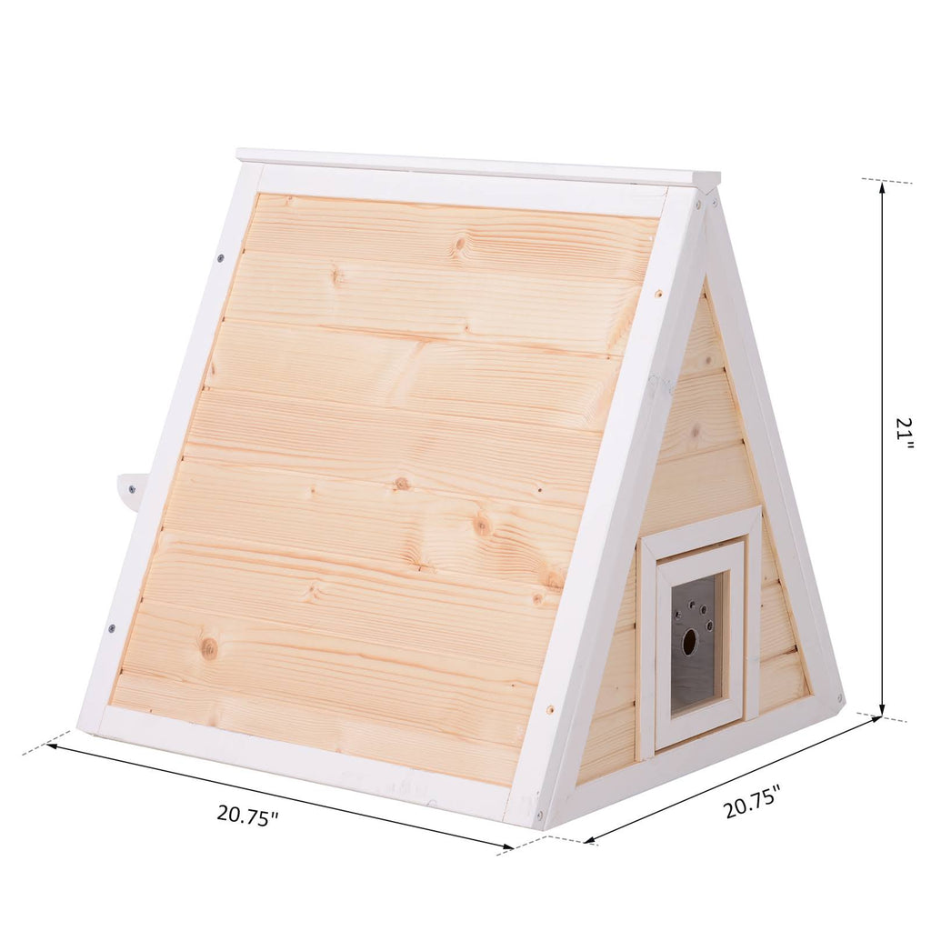 Solid Wood Cat Condo Outdoor Pet Shelter O168