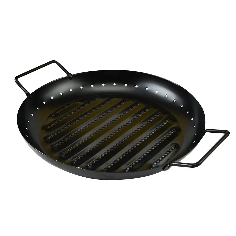 Grill Pan Korean Bbq Tray Griddle Stovetop Non Stick V7307