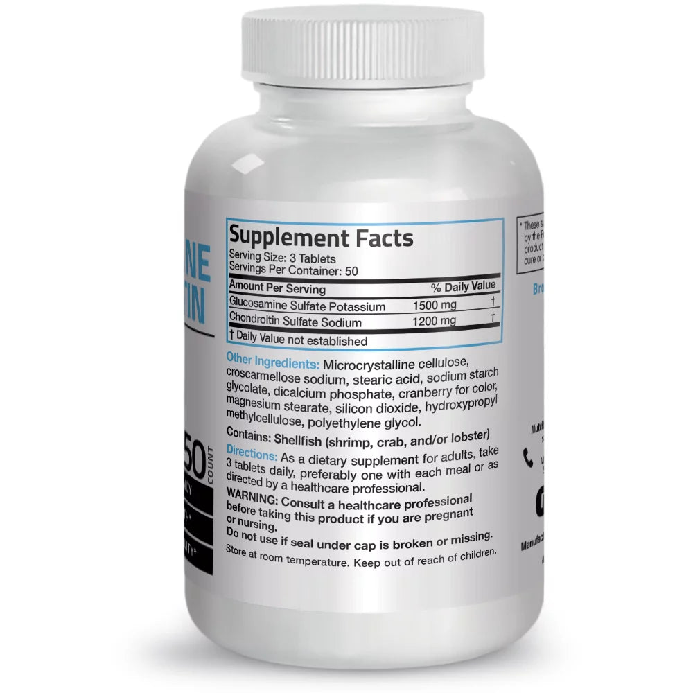 150 Tablets Glucosamine 1500 mg and Chondroitin 1200 mg Q2664
