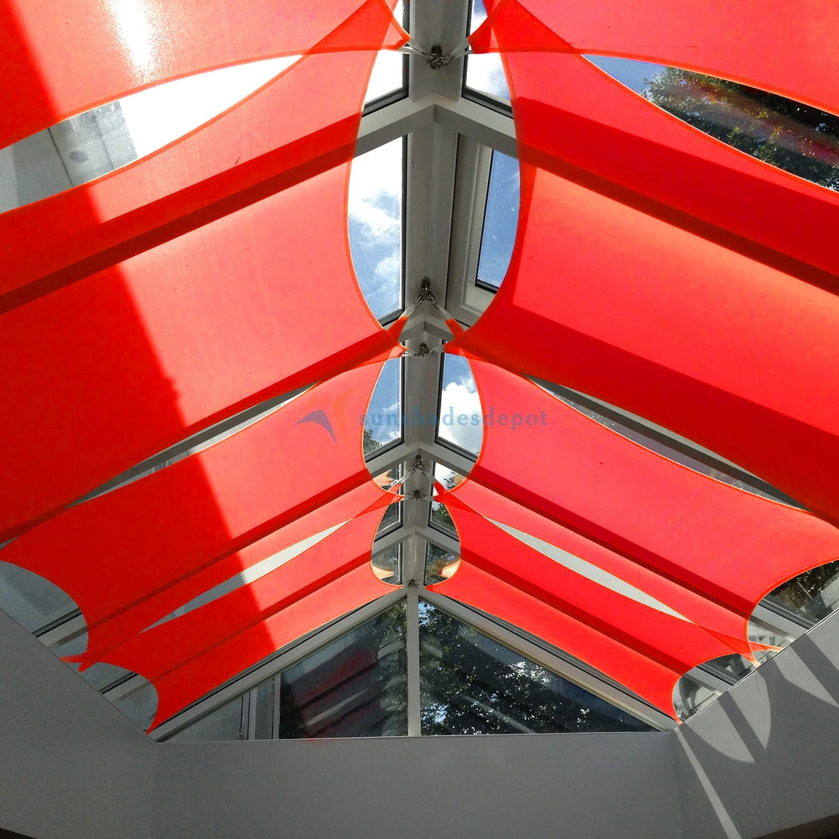 Beige Rectangle Sun Shade Sail Canopy O38784