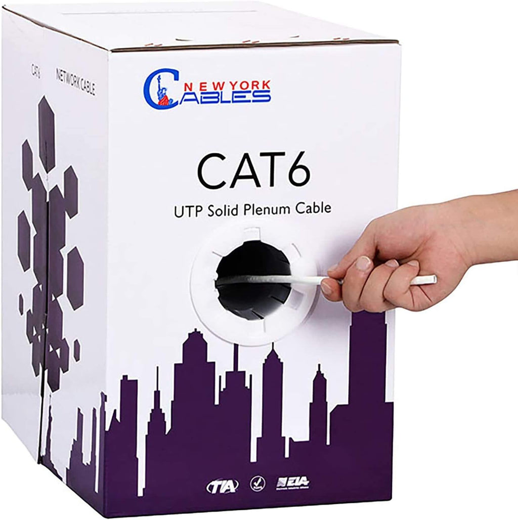Black 1000ft CAT6 Plenum Cable P235659