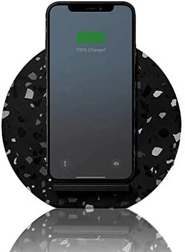 Wireless Charger Stand with Qi Certified 10W Fast Charging (Black) W606473
