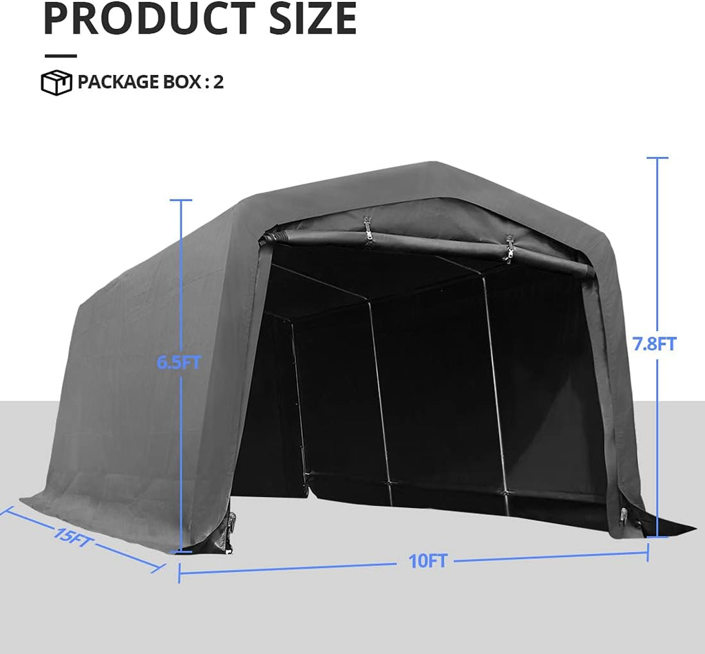 10' x 15' Heavy Duty Anti-Snow Carport Canopy G42674