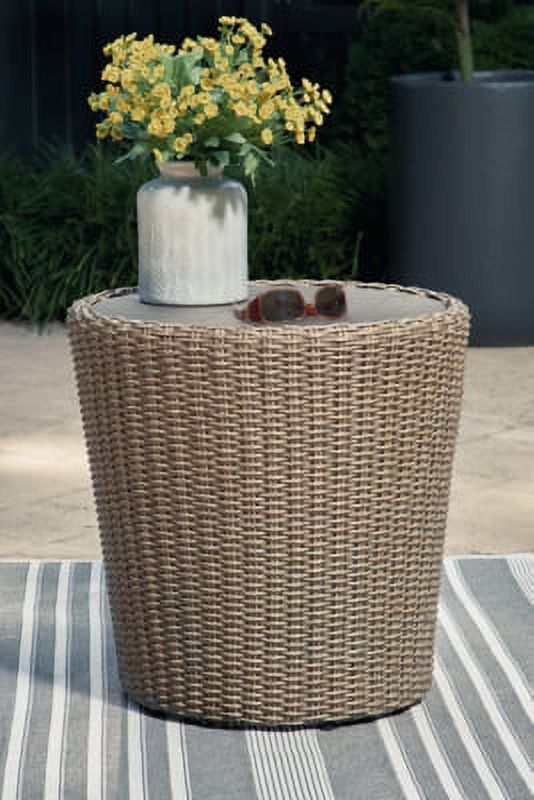 Beige Outdoor End Table G3805