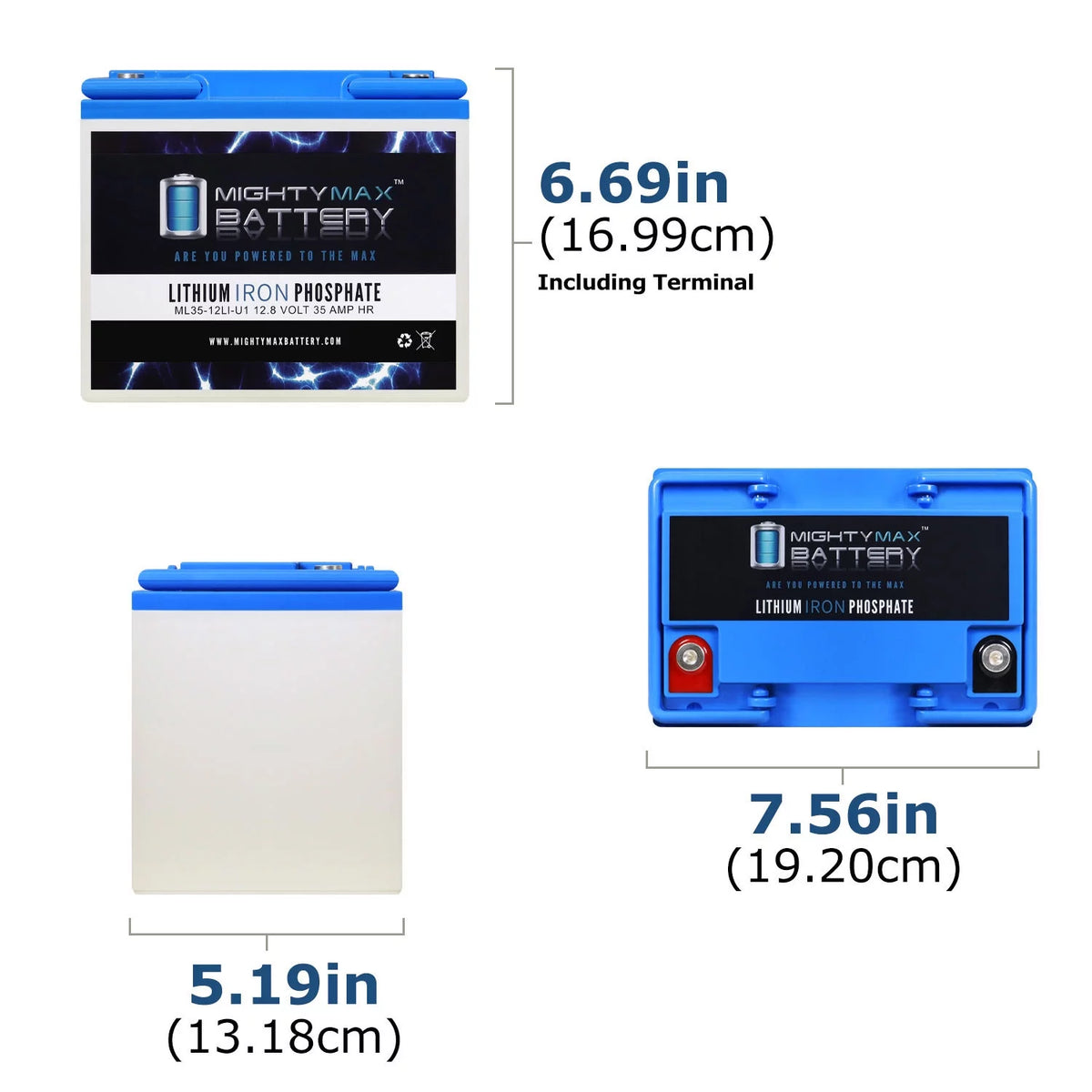 12V 35AH U1 Lithium Replacement Battery I6353