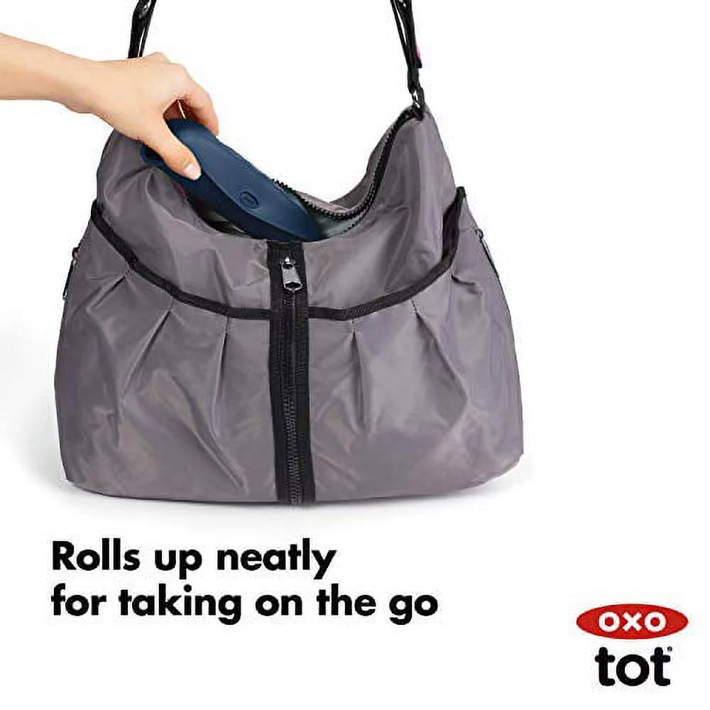 Roll-Up Bib 2 Pack Navy Gray X9593