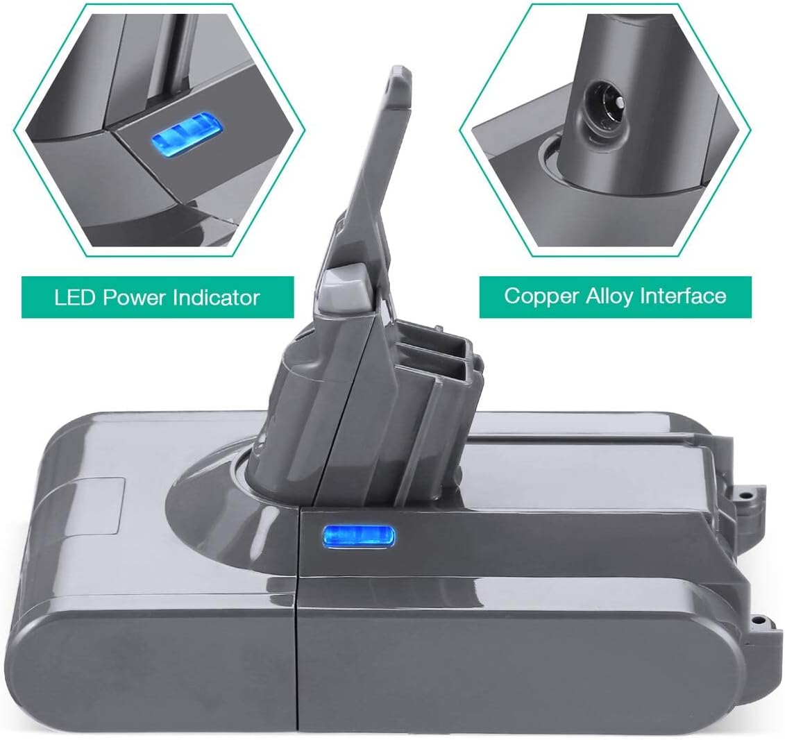 5.0Ah V8 Replacement Battery for Cord-Free Handheld Vacuum Z7512