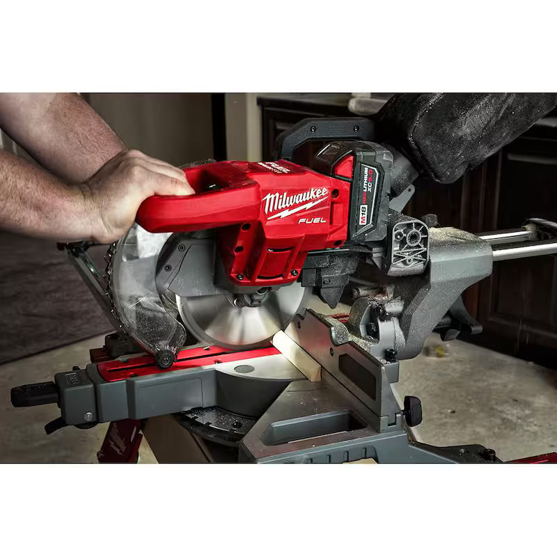 18V Lithium-Ion Brushless Cordless 7-1/4 in. Dual Bevel Sliding Compound Miter Saw Kit E5369