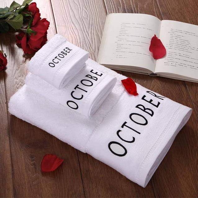 Cotton 3-Piece Bath Towels Set Q2589