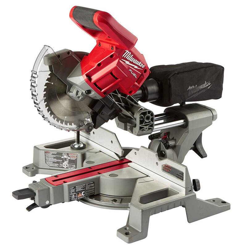 18V Lithium-Ion Brushless Cordless 7-1/4 in. Dual Bevel Sliding Compound Miter Saw Kit E5369
