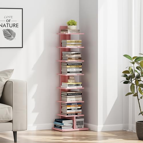 Black 8-Tier Narrow Bookshelf C356981