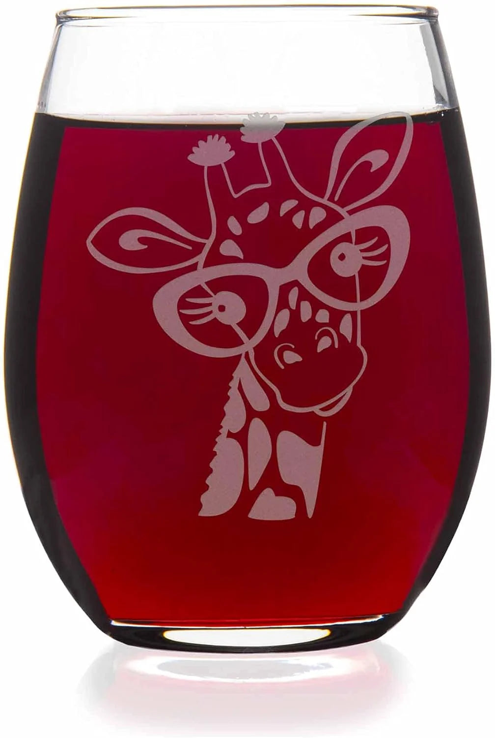 Giraffe Stemless Wine Glass H2071