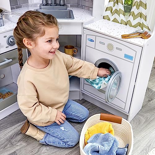 Wooden Corner Play Kitchen with Lights & Sounds J619