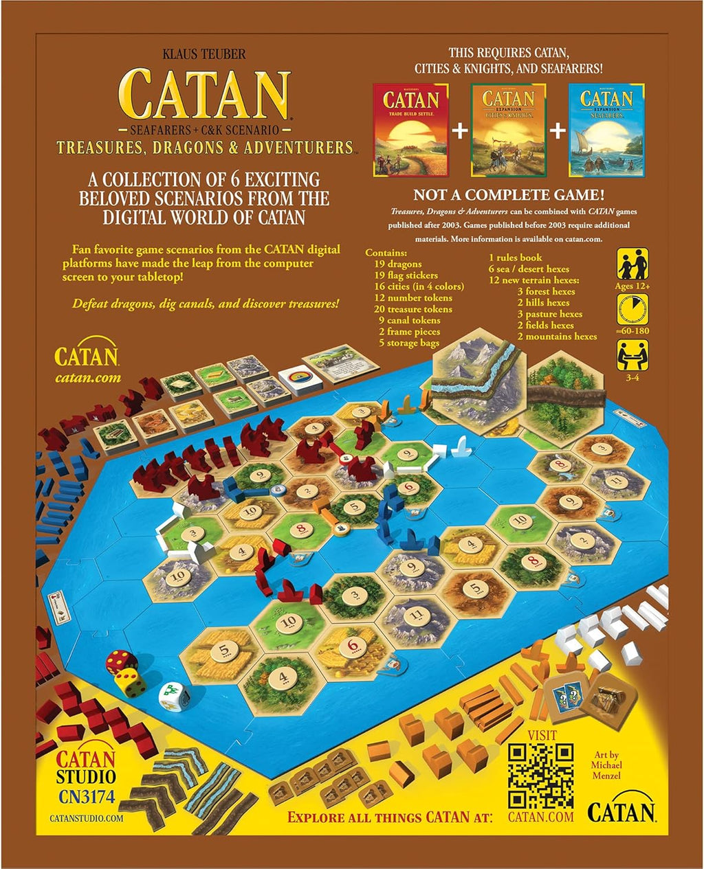Treasures, Dragons and Adventurers Scenario Expansion Board Game G4751