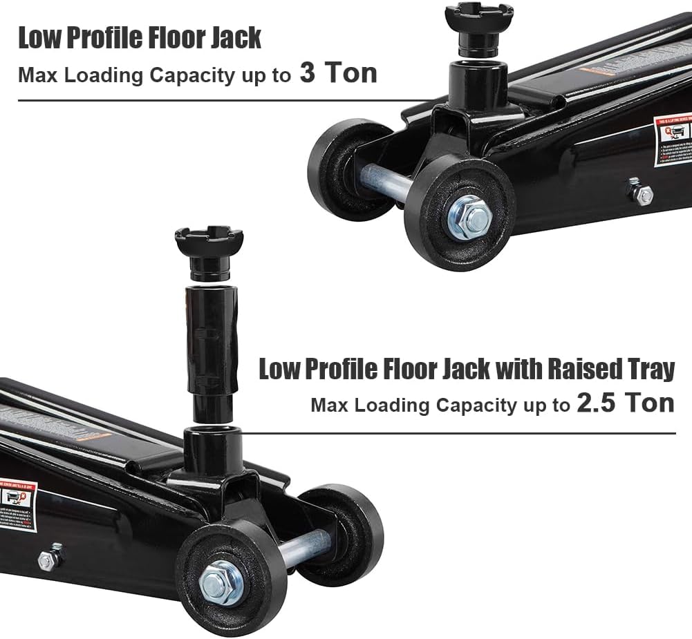 Black Jack Hydraulic Trolley Service/Floor Jack, 3 Ton (6,000 lb) Capacity O7866