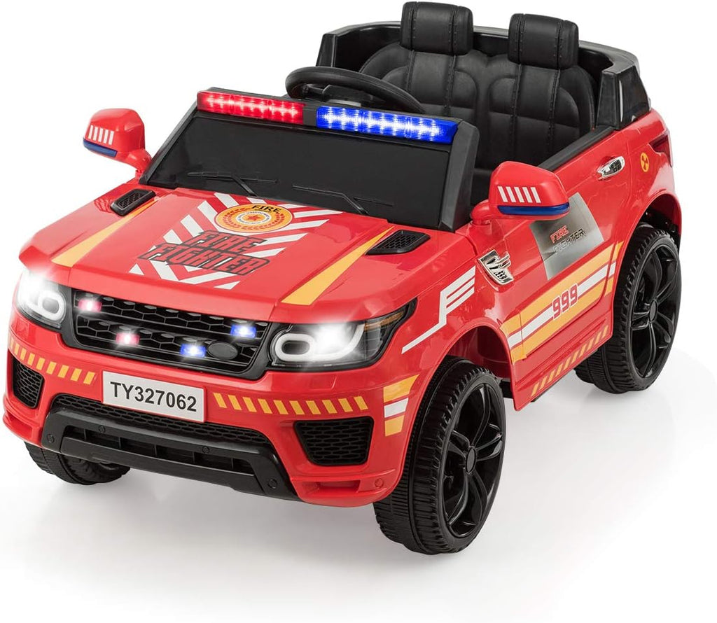 12V Battery Powered White Police SUV Ride on Car G53405