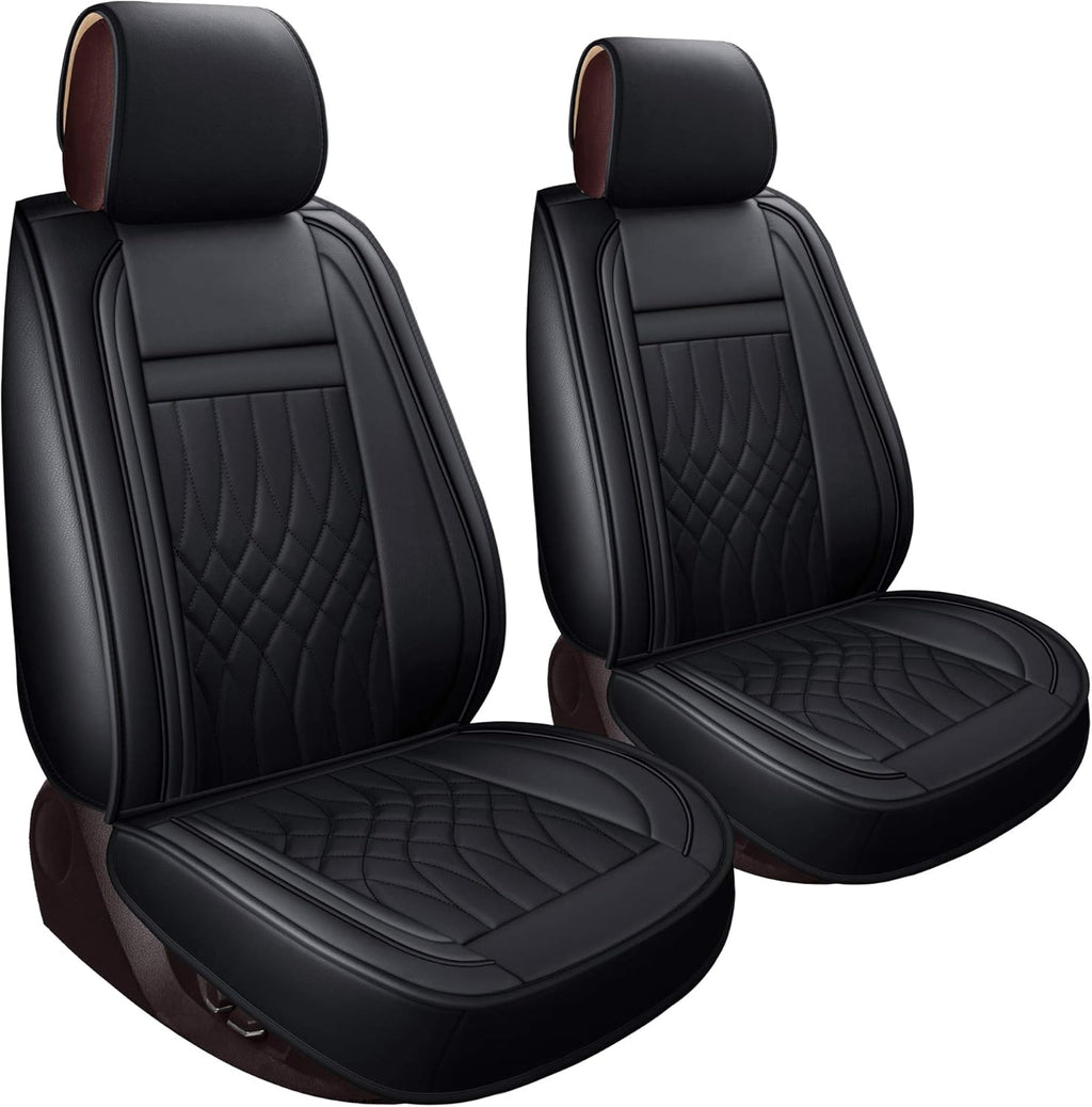 Pickup Seat Covers Crew Cab Faux Leather Gray Full Set T849