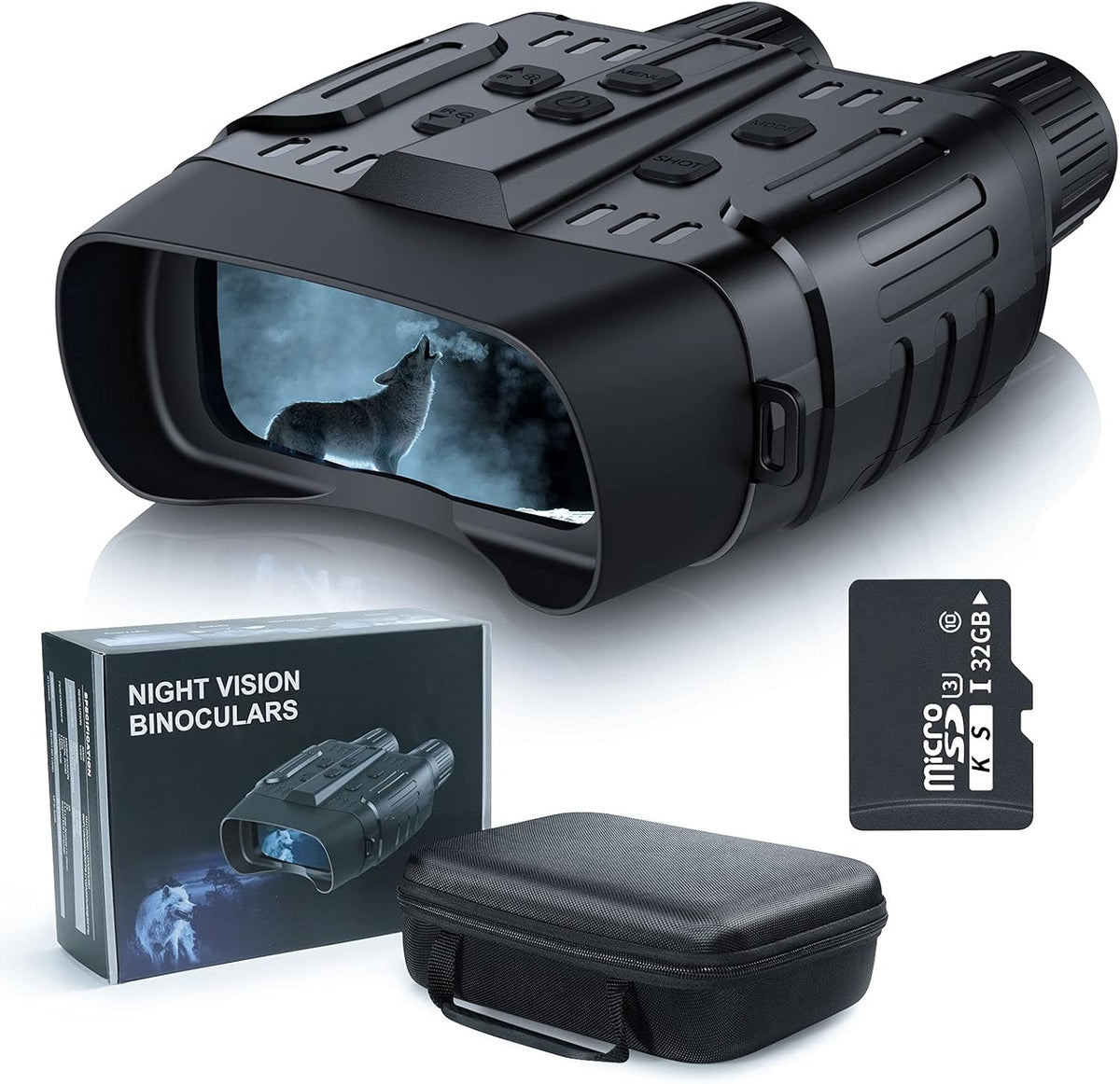 Black Digital Infrared Night Vision Binoculars S358