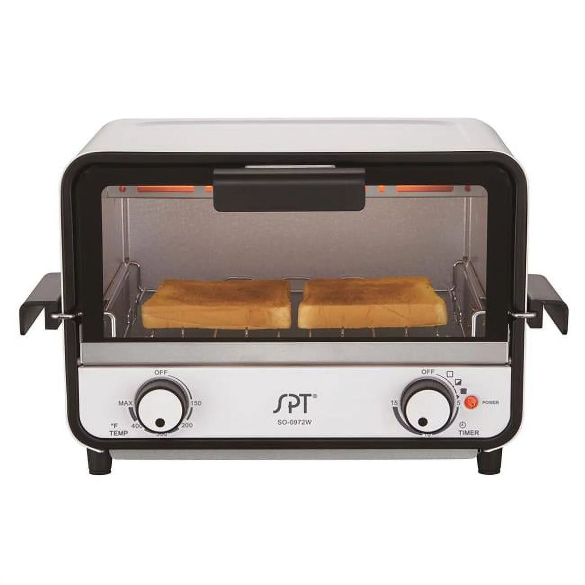 2 Slice Countertop Toaster Oven Glossy White E23803