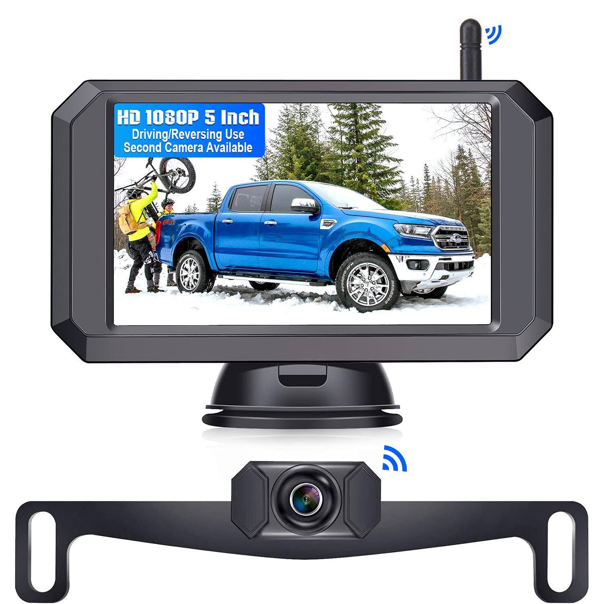Wireless Backup Camera HD 1080p 5 Monitor O136167