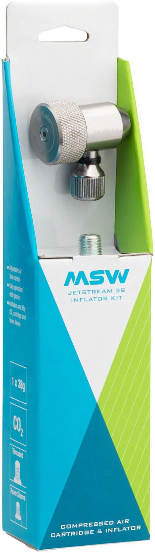 Jetstream Kit with Adjustable Inflation Head, 38g CO2 Cartridge, and Protective Sleeve I784562