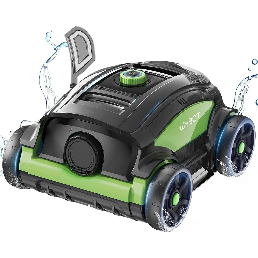 Cordless Robotic Pool Cleaner 45W 130Mins Black and Blue W80418
