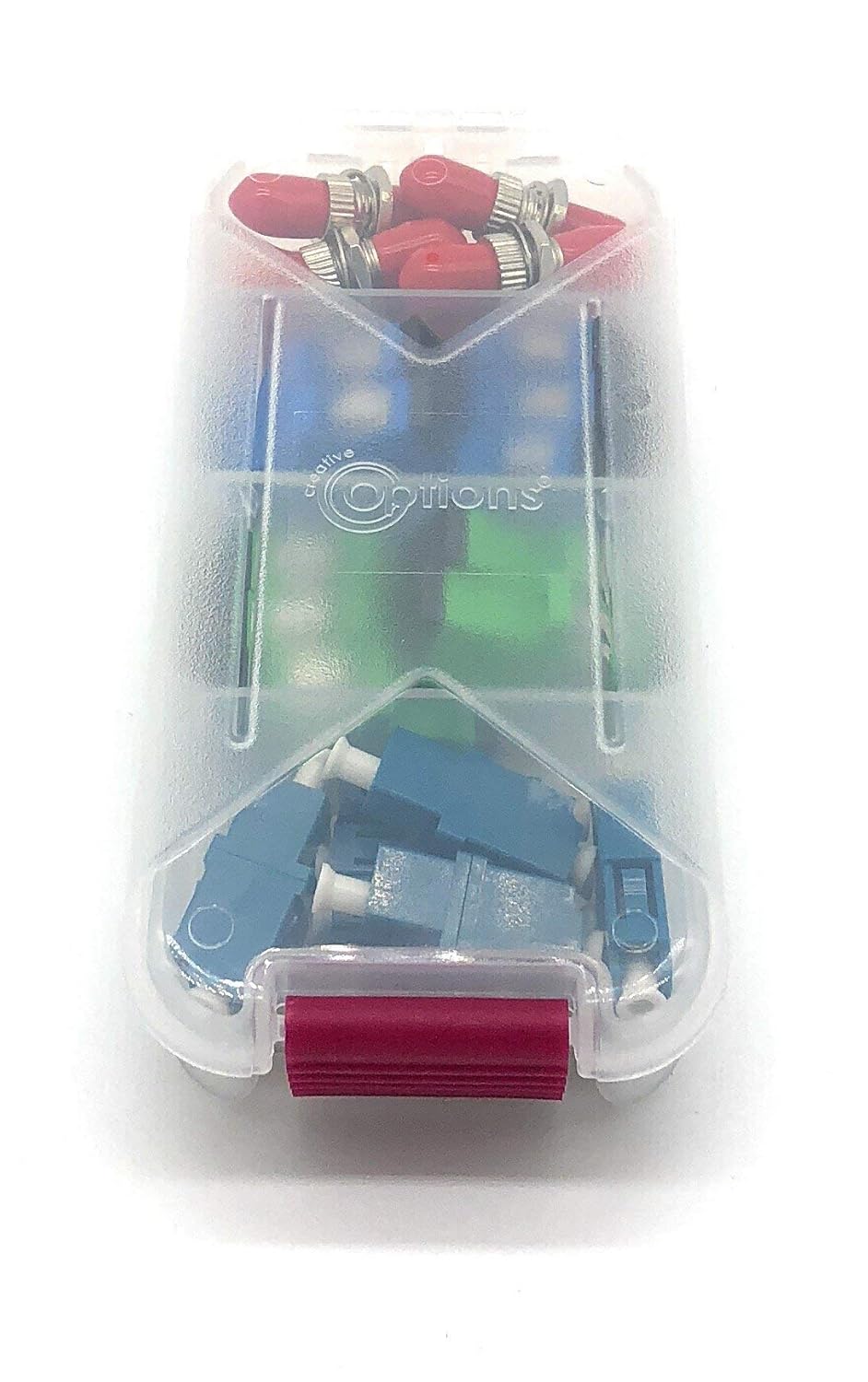 Fiber Optic Coupler Kit, 4 Styles with 26 Couplers for Single-Mode & Multi-Mode Patch Cords X169