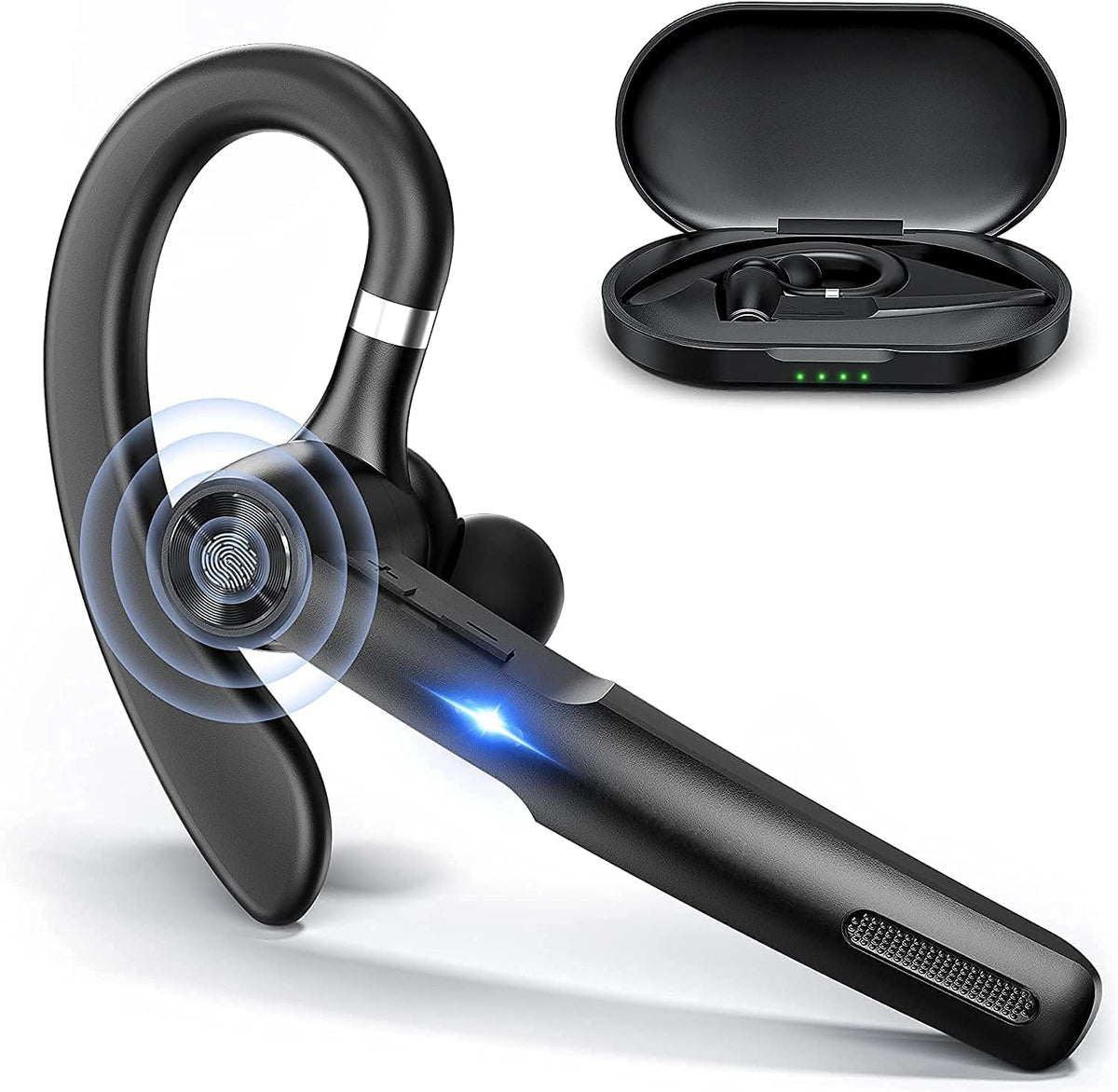 Bluetooth Headset with Charging Case, Pack of 2 G350