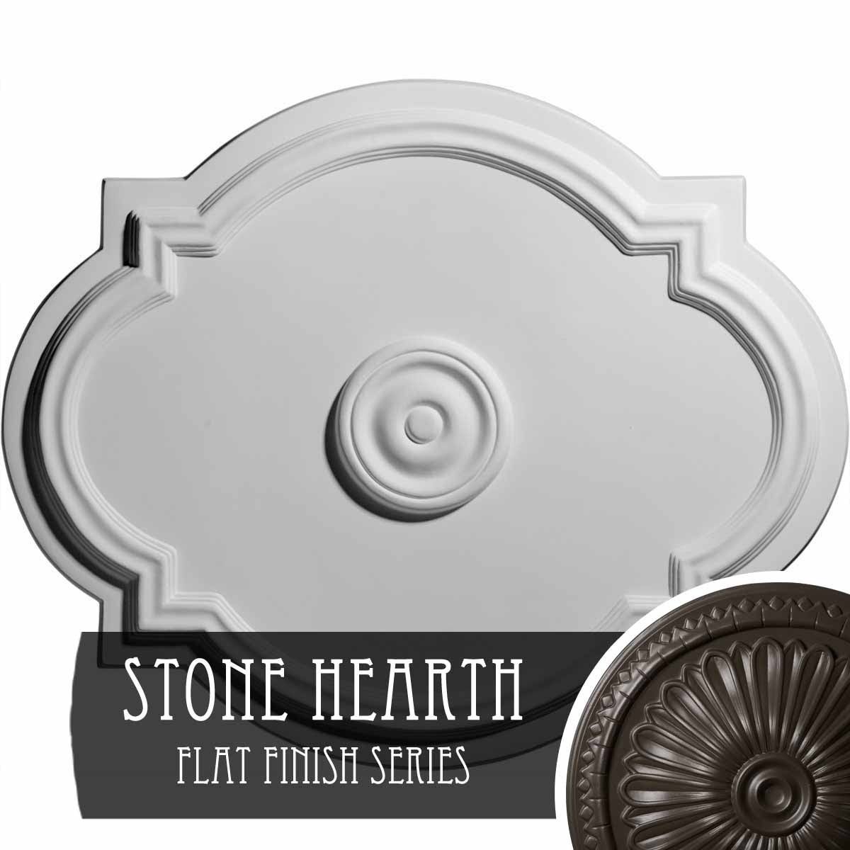 21 1/4x22W x 17 3/8x22H x 1x22P Ceiling Medallion Q9238