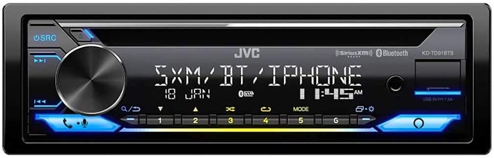 Car CD Receiver with SiriusXM Satellite Radio Tuner and Alpine Coaxial Speakers K599