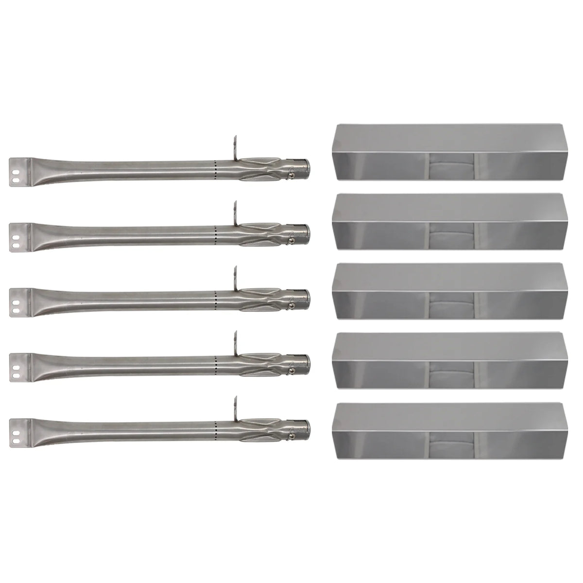 5-Pack Stainless Steel BBQ Gas Grill Tube Burner Replacement Parts T6145